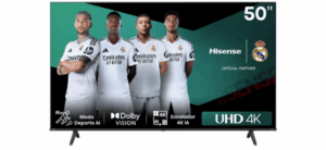 TV 50″ 50E6NT UHD 4K VIDAA STV HISENSE